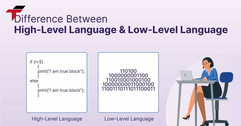 Difference between High-level programming languages ​​& Low-level languages