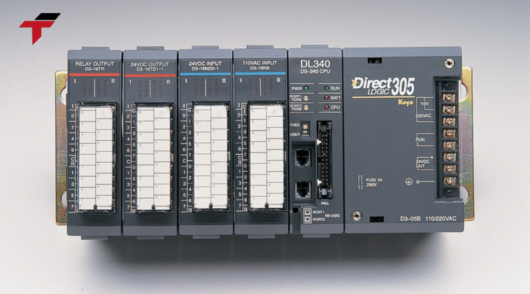 DirectLOGIC PLCs operate by executing programmed control logic to manage inputs and outputs across machines and processes.